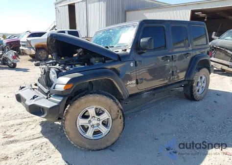 2019 Jeep Wrangler Unlimited Sport S 4X4 z USA, uszkodzony, nr VIN 1C4HJXDG8KW568898